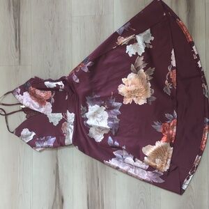 Charlotte Russe Burgundy Dress Size M NWT